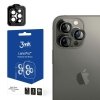 3MK Lens Protection Pro iPhone 14 Pro /14 Pro Max grafitowy/graphite Ochrona na obiektyw aparatu z ramką montażową 1szt.